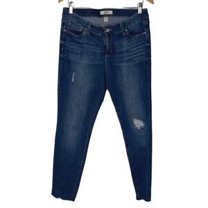 Vintage America Blues Stretch Denim Cropped Skinny Jeans Mid Rise Size 8/29 Medi